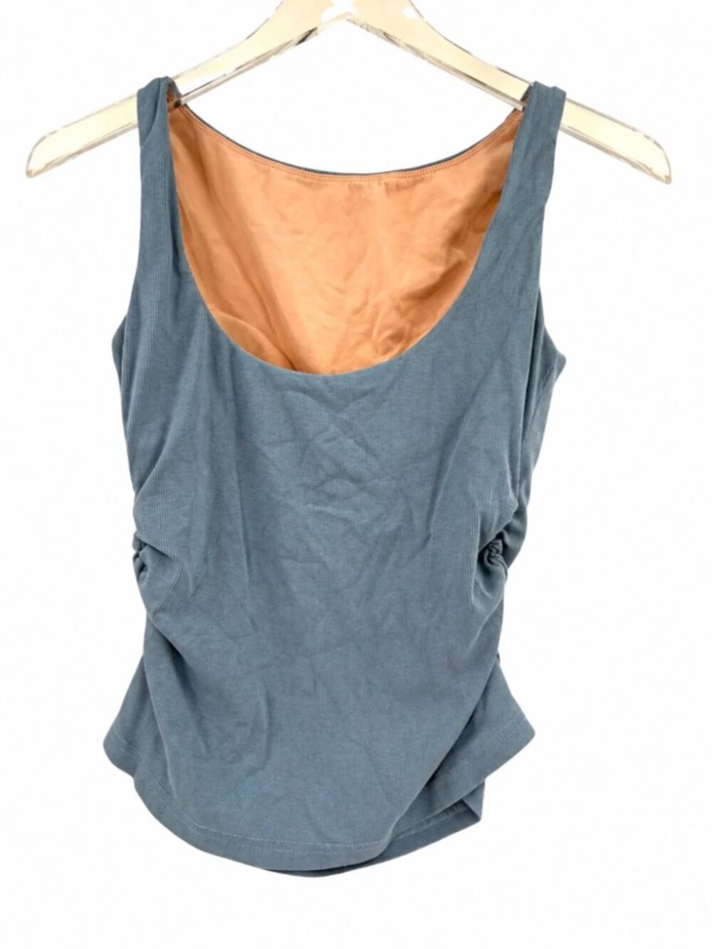 OGL Plantive® Elastic Open Back Bra Tank Dusk Blue Small #A6010 - Picture 5 of 14